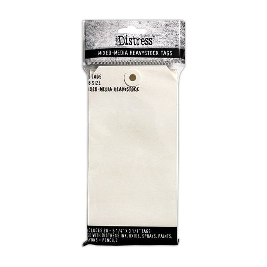 Tim Holtz Distress® Mixed Media Heavystock #8 Tags, 20pc Surfaces Distress 