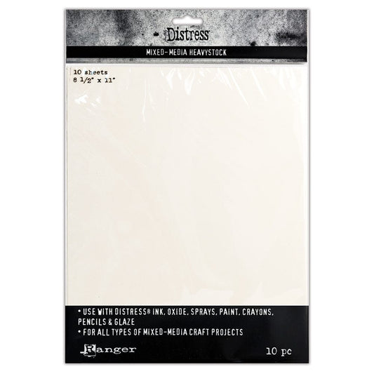 Tim Holtz Distress® Mixed Media Heavystock 8.5" x 11", 10pk Surfaces Distress 