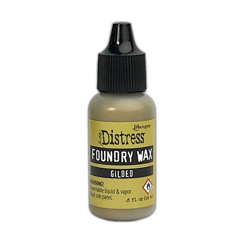 Tim Holtz Distress® Foundry Wax Gilded 0.5oz Adhesives & Mediums Distress 