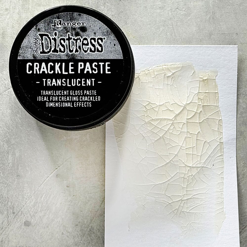 Tim Holtz Distress® Crackle Paste Translucent, 3oz Adhesives & Mediums Distress 