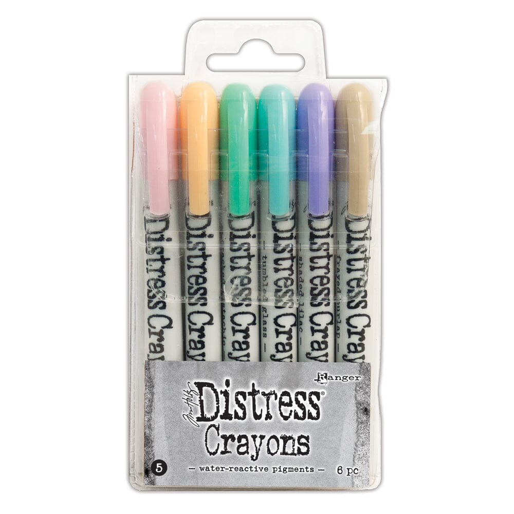 Tim Holtz Distress® Crayons Set 5 Writing & Coloring Distress 