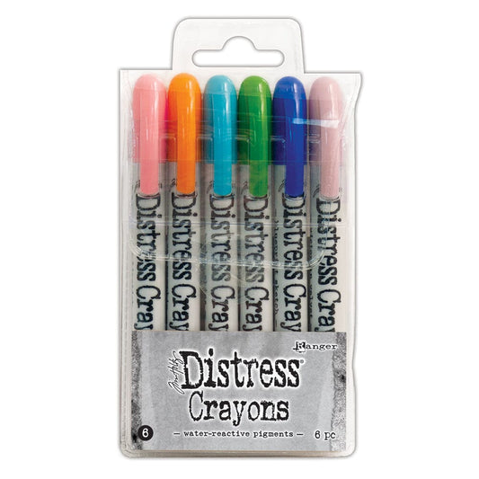 Tim Holtz Distress® Crayons Set 6 Writing & Coloring Distress 