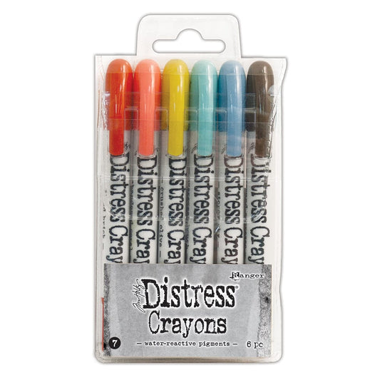 Tim Holtz Distress® Crayons Set 7 Writing & Coloring Distress 