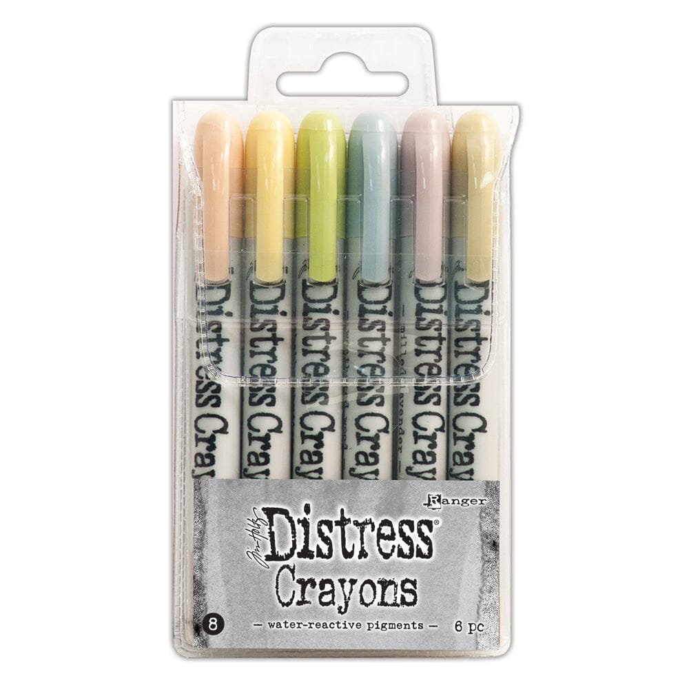Tim Holtz Distress® Crayons Set 8 Writing & Coloring Distress 
