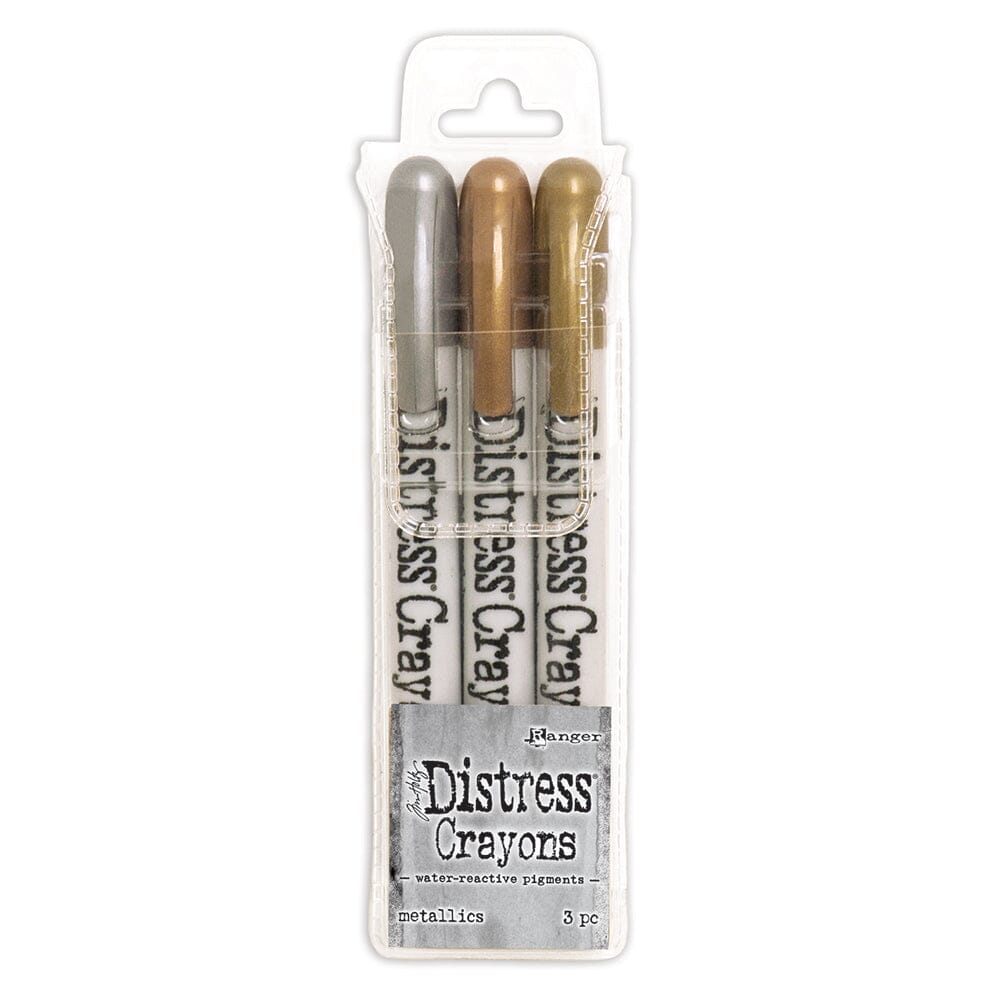 Tim Holtz Distress® Crayons Set Metallics Writing & Coloring Distress 