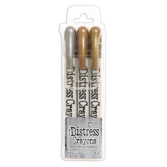 Tim Holtz Distress® Crayons Set Metallics Writing & Coloring Distress 