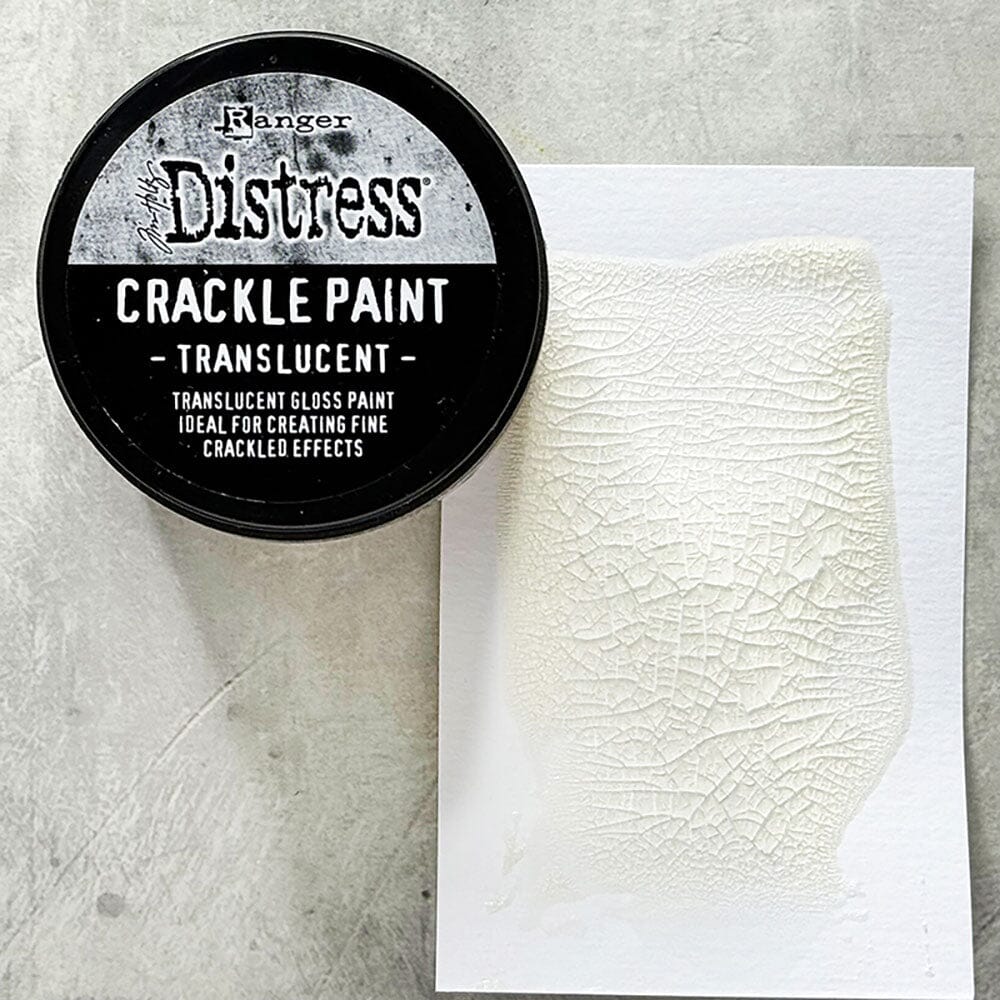 Tim Holtz Distress® Crackle Paint Translucent, 3oz Adhesives & Mediums Distress 
