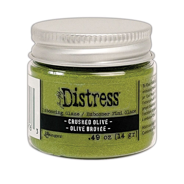 Tim Holtz Distress® Embossing Glaze Crushed Olive Powders Distress 