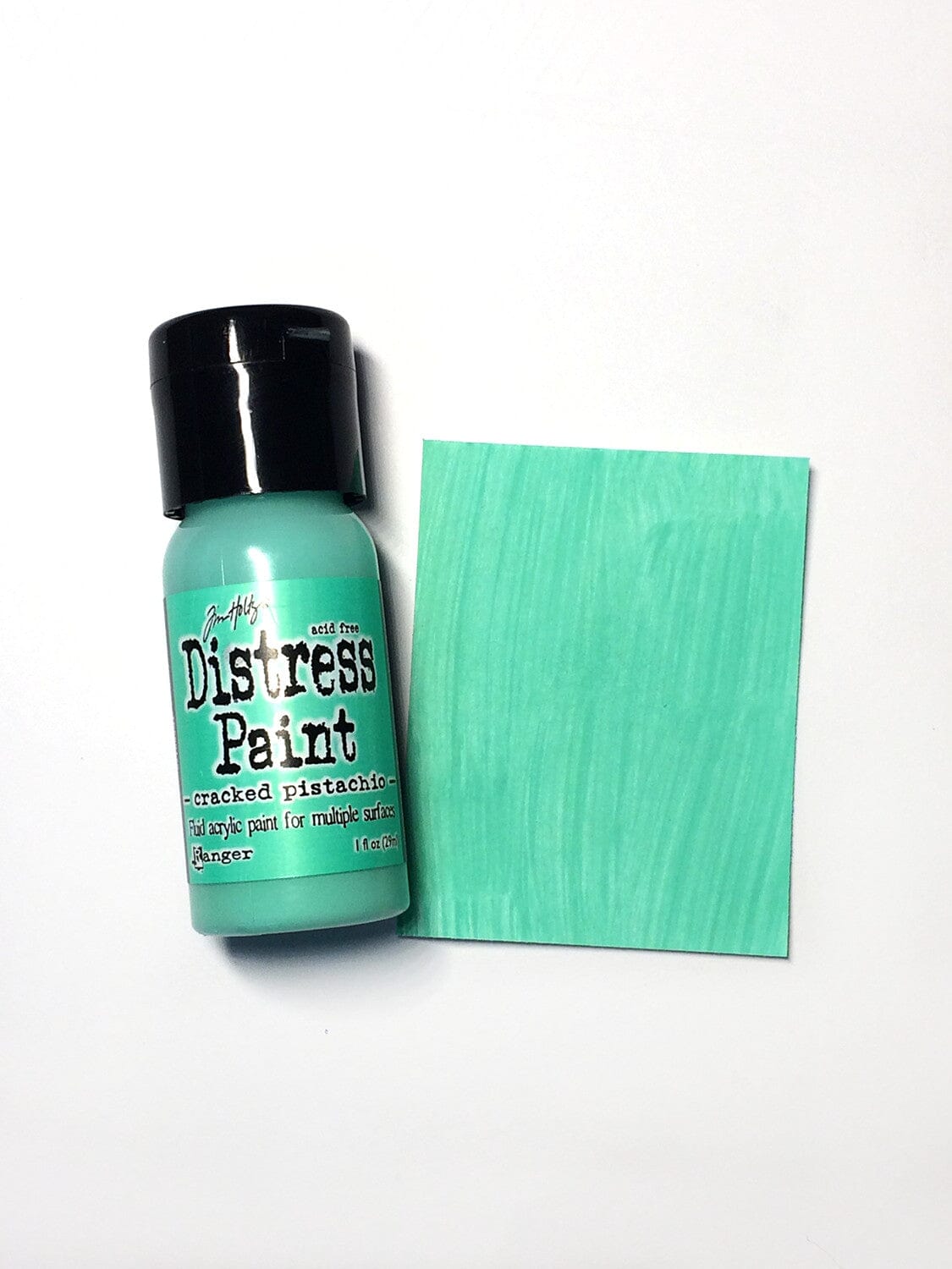 Tim Holtz Distress® Flip Top Paint Cracked Pistachio, 1oz Paint & Mediums Distress 