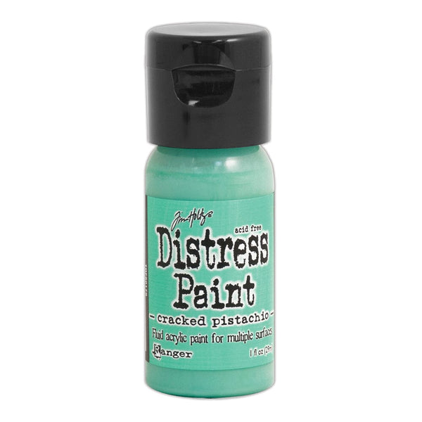 Tim Holtz Distress® Flip Top Paint Cracked Pistachio, 1oz Paint Distress 