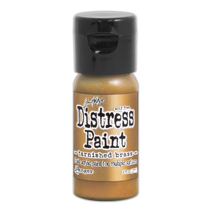 Tim Holtz Distress® Flip Top Paint Tarnished Brass, 1oz Paint Distress 