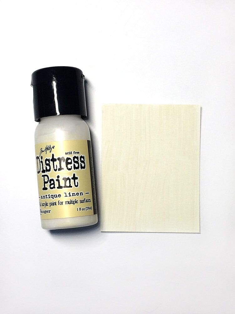 Tim Holtz Distress® Flip Top Paint Antique Linen, 1oz Paint Distress 