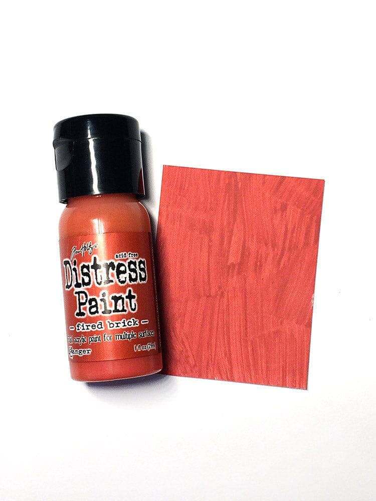 Tim Holtz Distress® Flip Top Paint Fired Brick, 1oz Paint Distress 