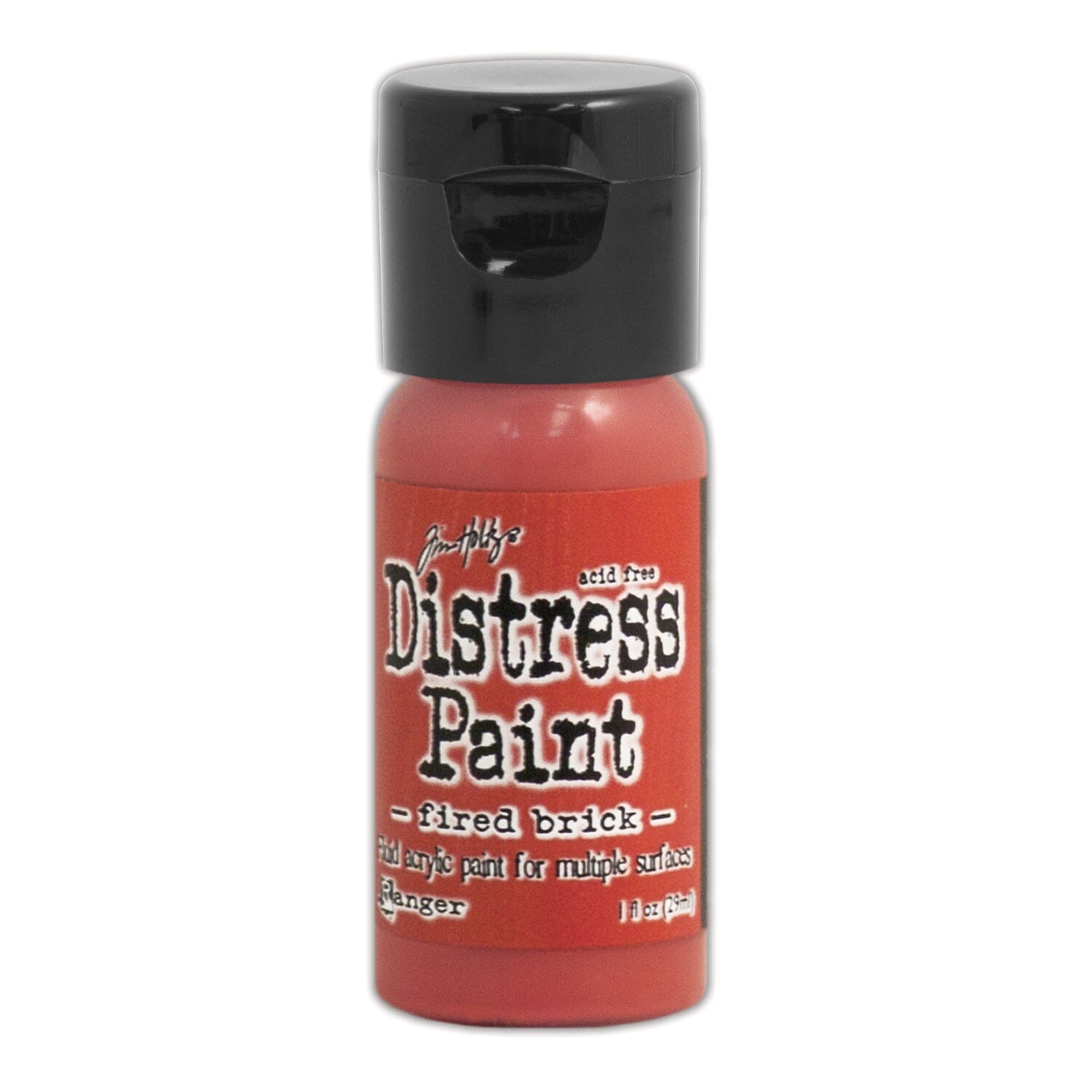 Tim Holtz Distress® Flip Top Paint Fired Brick, 1oz Paint Distress 