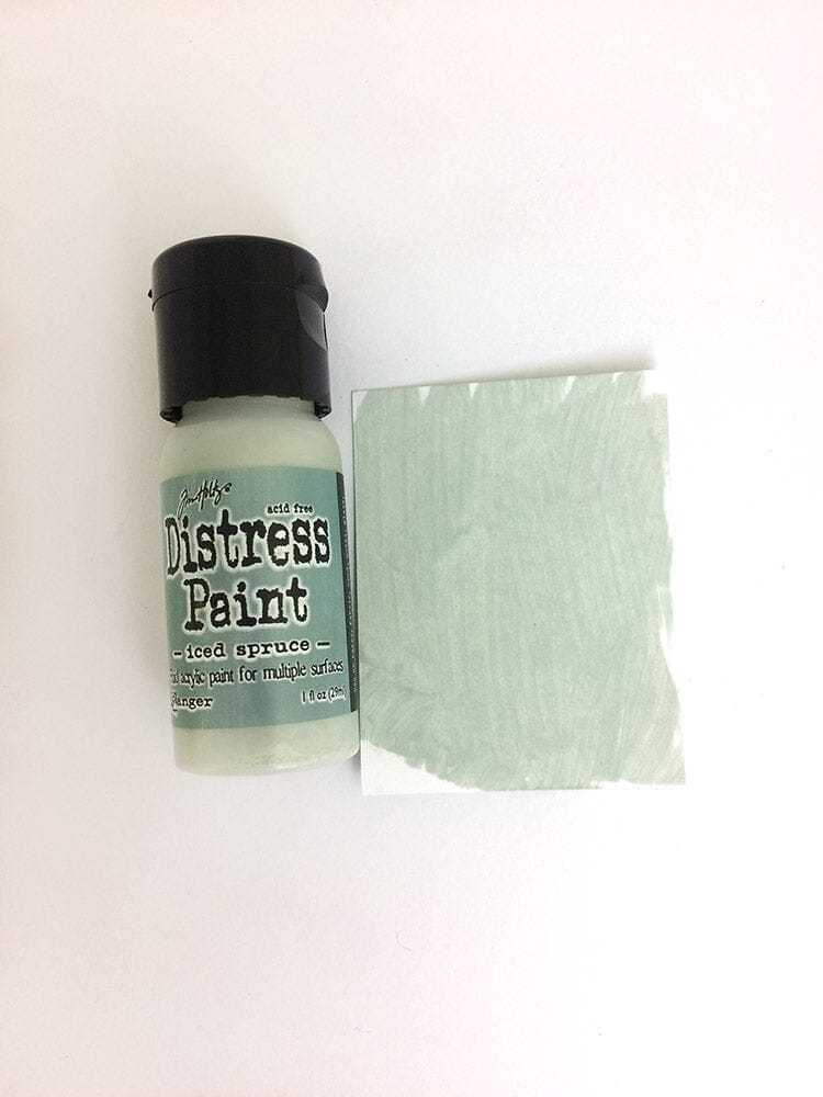 Tim Holtz Distress® Flip Top Paint Iced Spruce, 1oz Paint Distress 