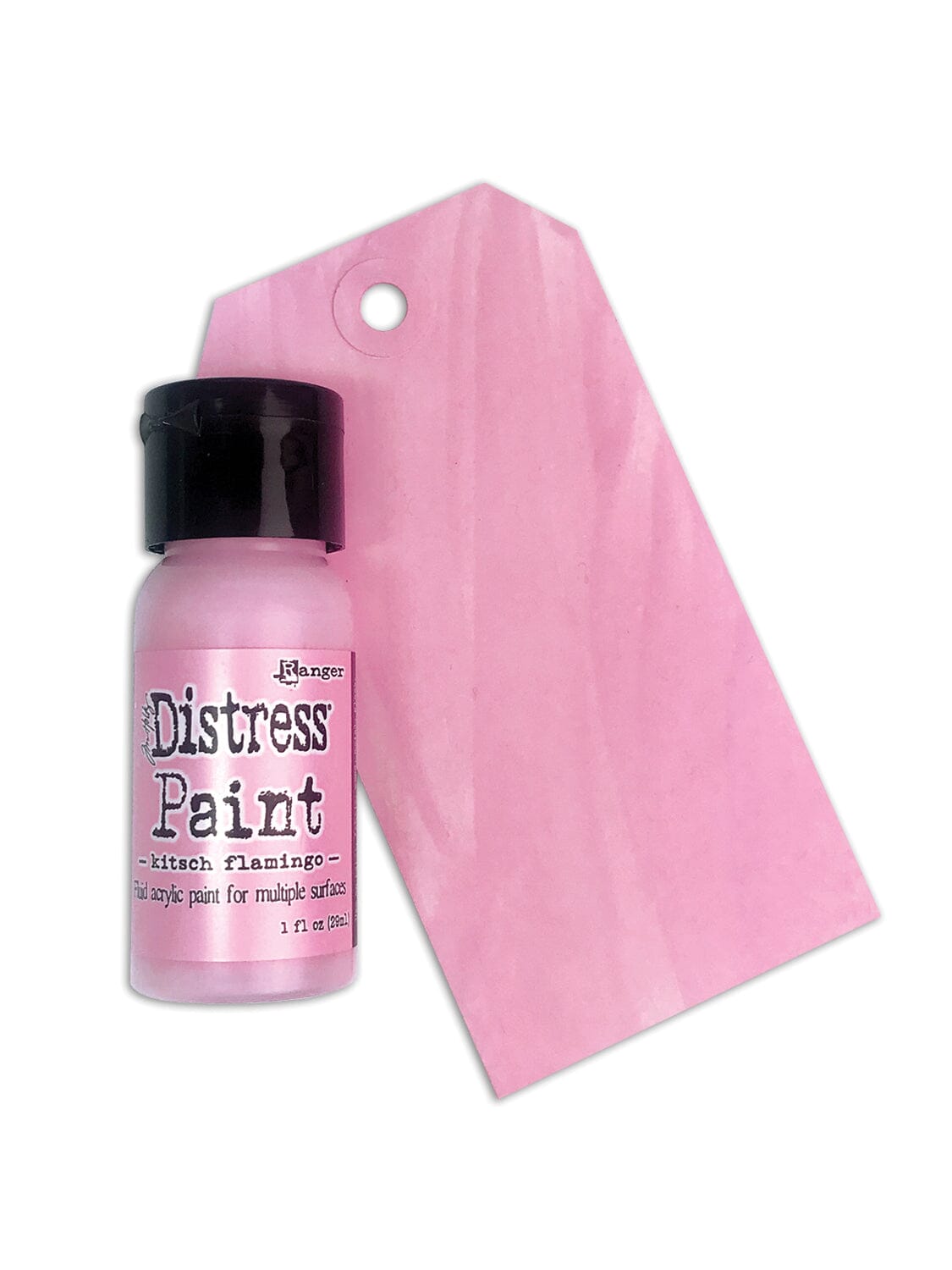 Tim Holtz Distress® Flip Top Paint Kitsch Flamingo 1oz Paint Distress 