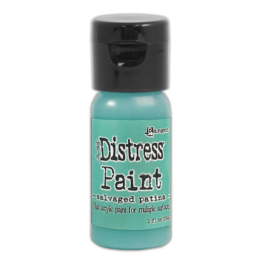 Tim Holtz Distress® Flip Top Paint Salvaged Patina 1oz Paint Distress 