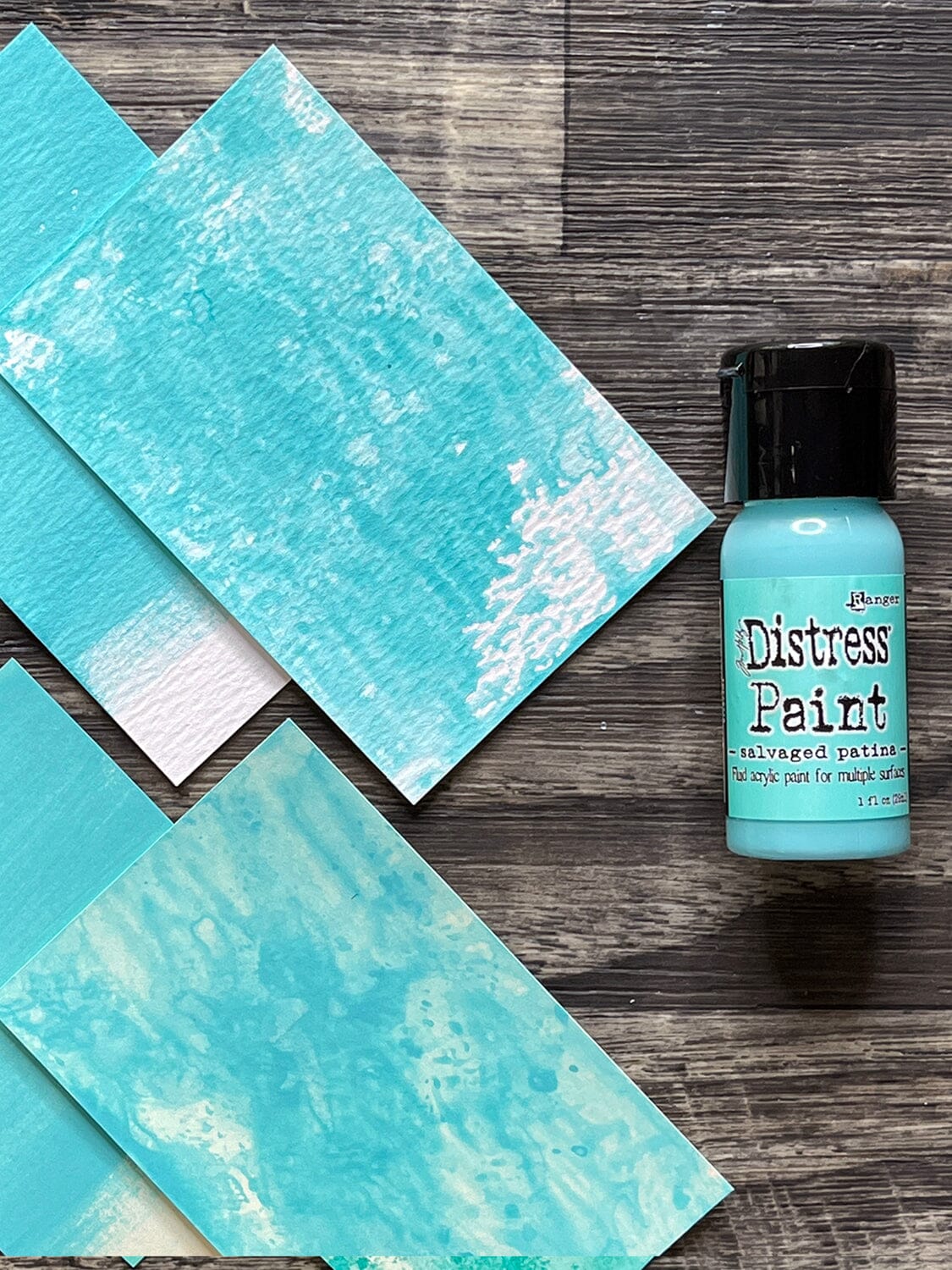 Tim Holtz Distress® Flip Top Paint Salvaged Patina 1oz Paint Distress 