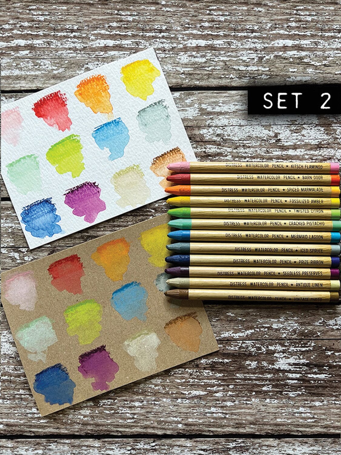 Tim Holtz Distress® Watercolor Pencils Set 2 Writing & Coloring Distress 