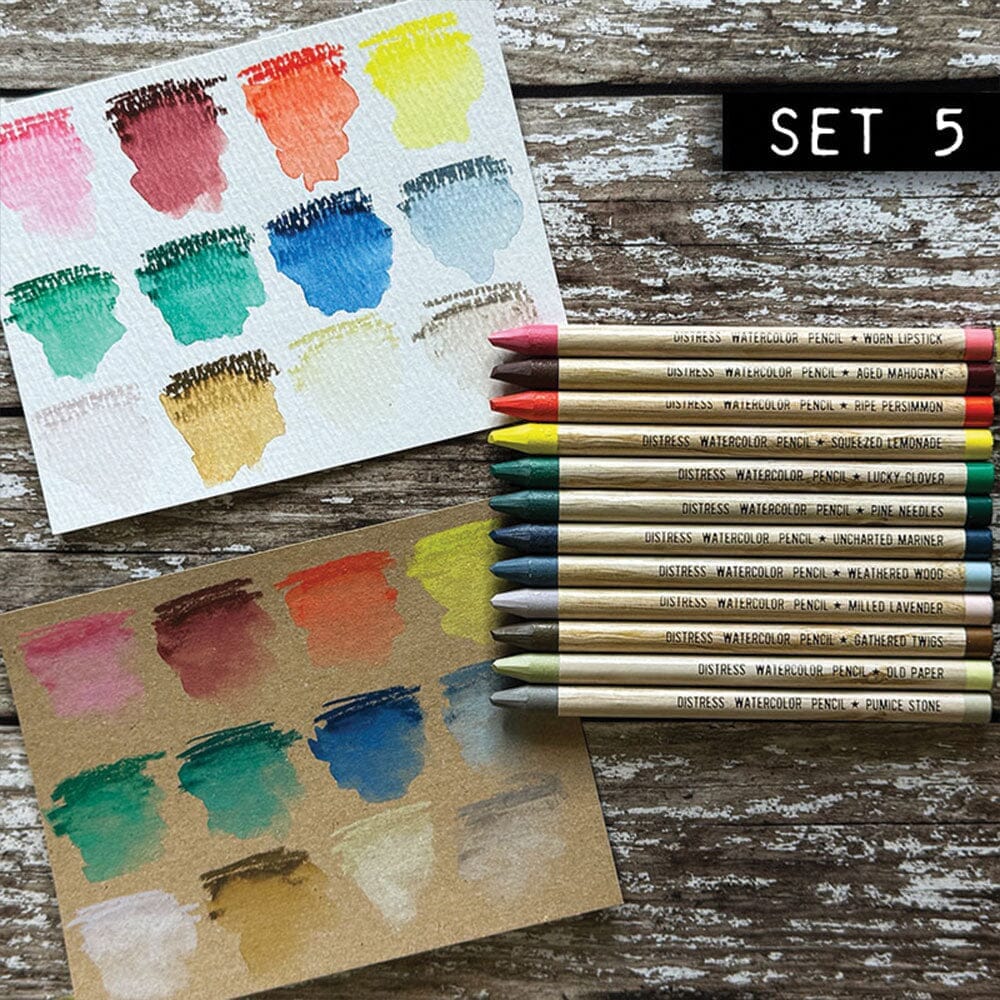 Tim Holtz Distress® Watercolor Pencils Set 5 Writing & Coloring Distress 