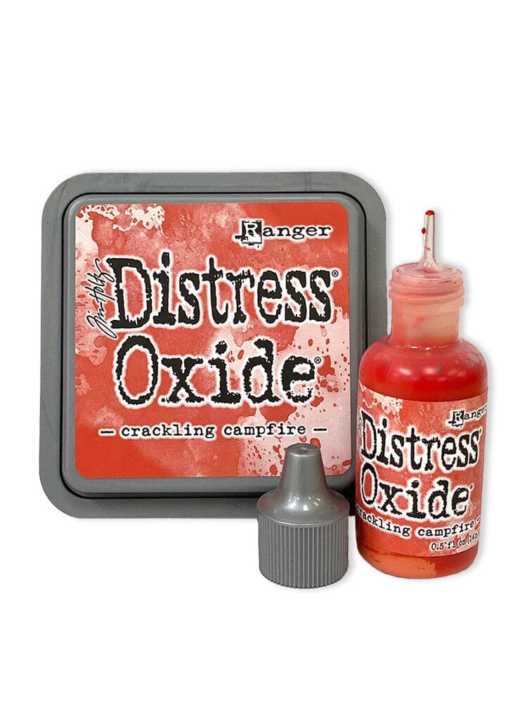 Tim Holtz Distress® Oxide® Ink Pad Re-Inker Crackling Campfire 0.5oz Ink Distress 