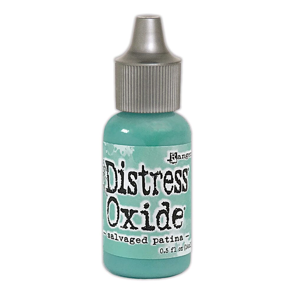 Tim Holtz Distress® Oxide® Ink Pad Re-Inker Salvaged Patina 0.5oz Ink Distress 