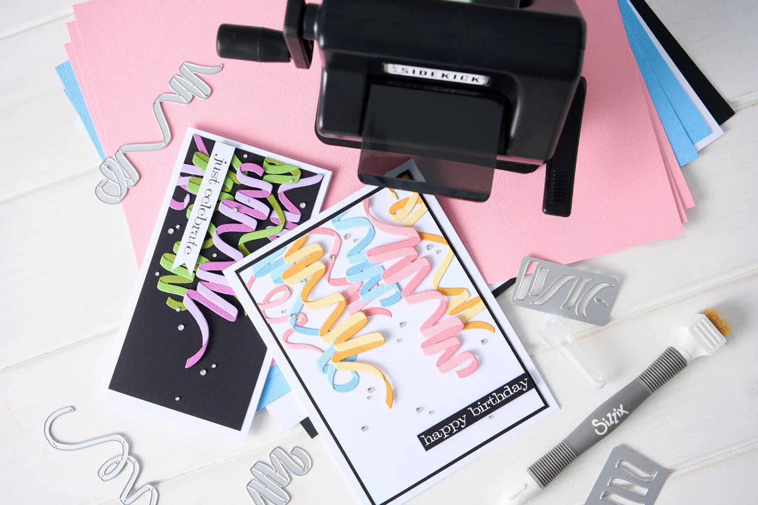 Tim Holtz 25th Birthday Collection Sizzix Thinlits Die Set Streamers Cutting Dies Tim Holtz Other 