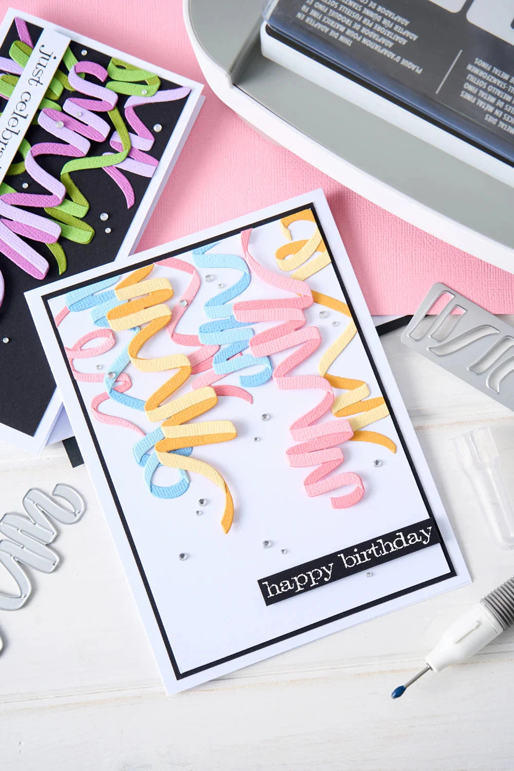 Tim Holtz 25th Birthday Collection Sizzix Thinlits Die Set Streamers Cutting Dies Tim Holtz Other 