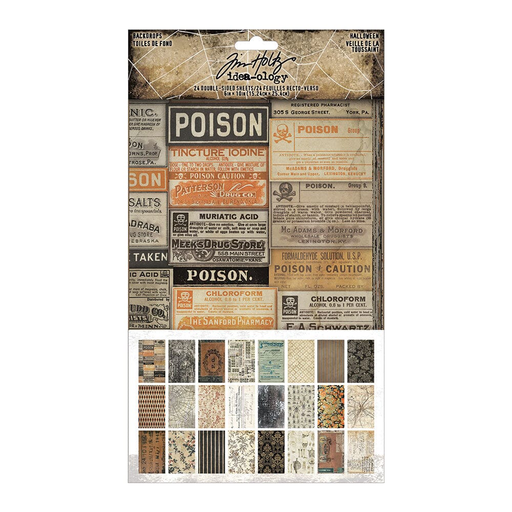 Tim Holtz Idea-ology Backdrops Halloween Tim Holtz Other 