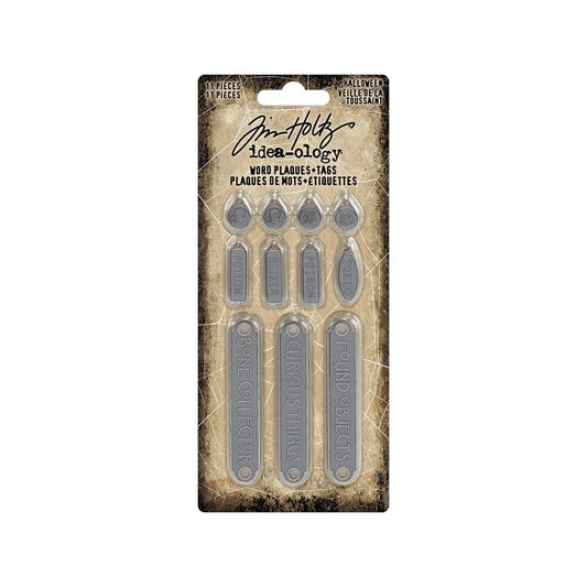 Tim Holtz Idea-ology Word Plaques + Tags Halloween Tim Holtz Other 