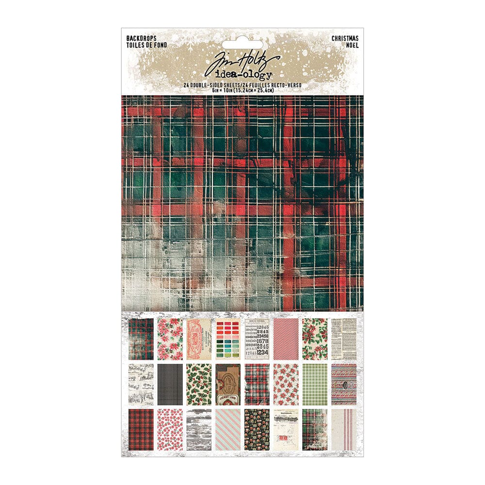 Tim Holtz Idea-ology Backdrops Christmas Tim Holtz Other 