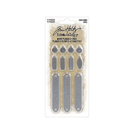 Tim Holtz Idea-ology Word Plaques + Tags Christmas Tim Holtz Other 