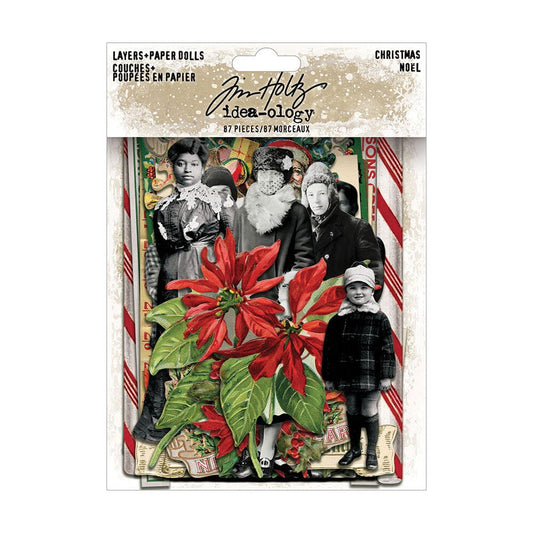 Tim Holtz Idea-ology Layers + Paper Dolls Christmas Tim Holtz Other 