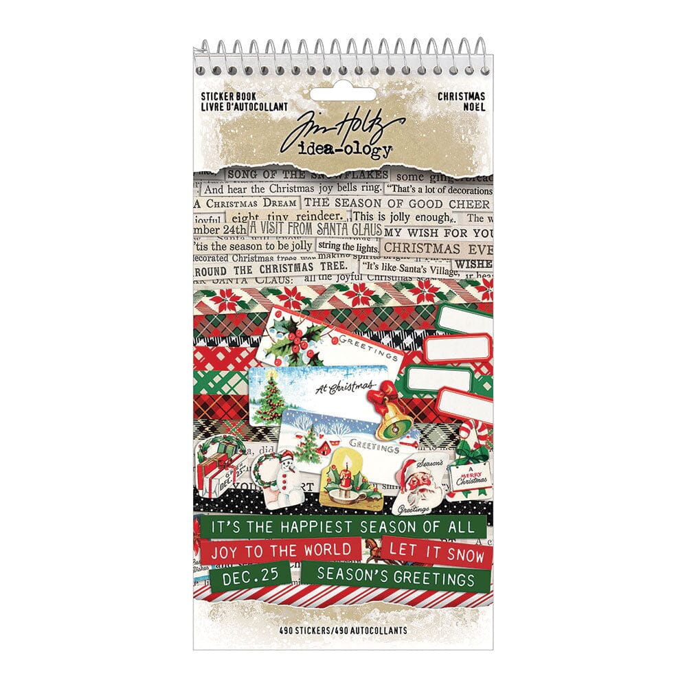 Tim Holtz Idea-ology Sticker Book Christmas Tim Holtz Other 