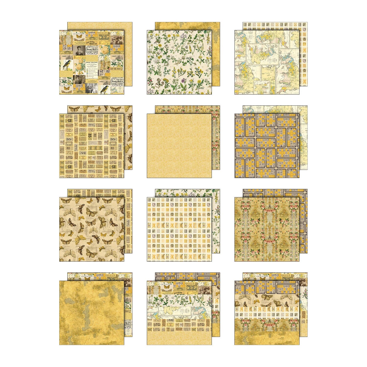 Tim Holtz® Idea-ology Palette Collection - Yellow 12x12 Idea-ology Tim Holtz Other 