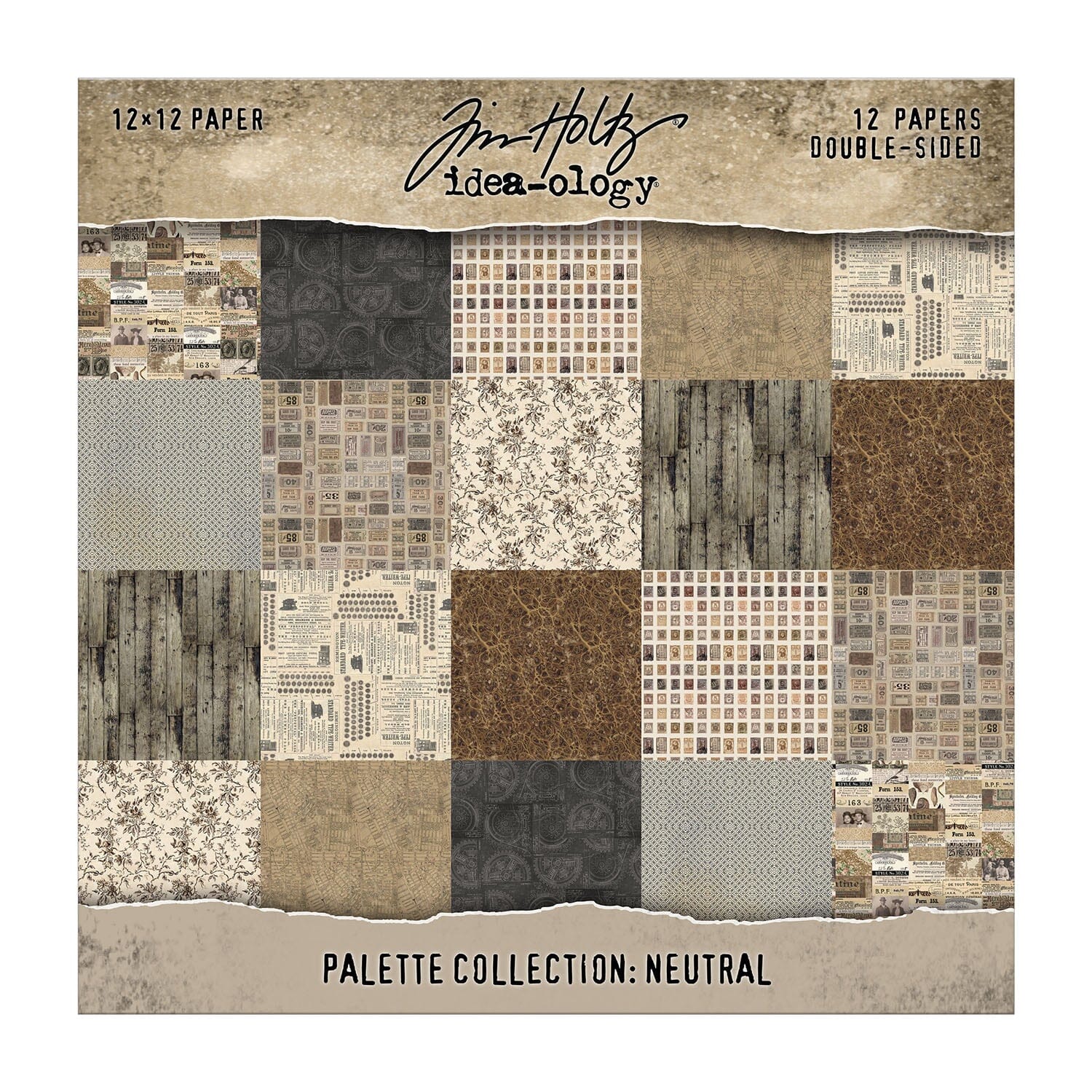 Tim Holtz® Idea-ology Palette Collection - Neutral 12x12 Idea-ology Tim Holtz Other 
