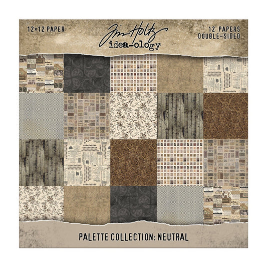 Tim Holtz® Idea-ology Palette Collection - Neutral 12x12 Idea-ology Tim Holtz Other 