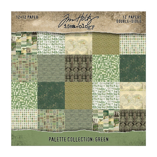 Tim Holtz® Idea-ology Palette Collection - Green 12x12 Idea-ology Tim Holtz Other 