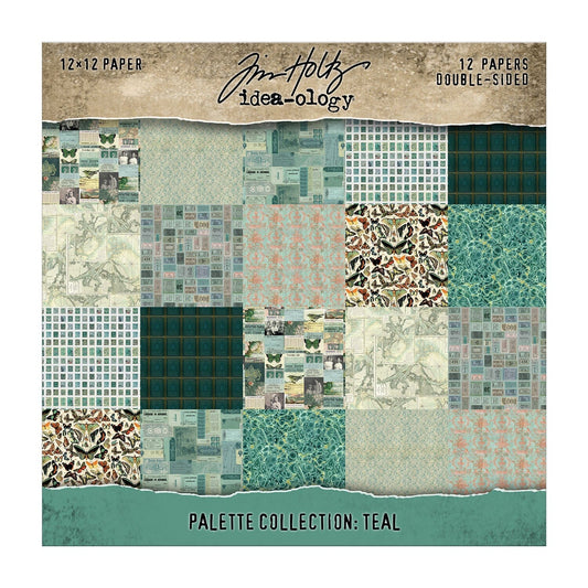 Tim Holtz® Idea-ology Palette Collection - Teal 12x12 Idea-ology Tim Holtz Other 