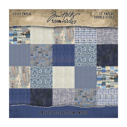 Tim Holtz® Idea-ology Palette Collection - Indigo 12x12 Idea-ology Tim Holtz Other 