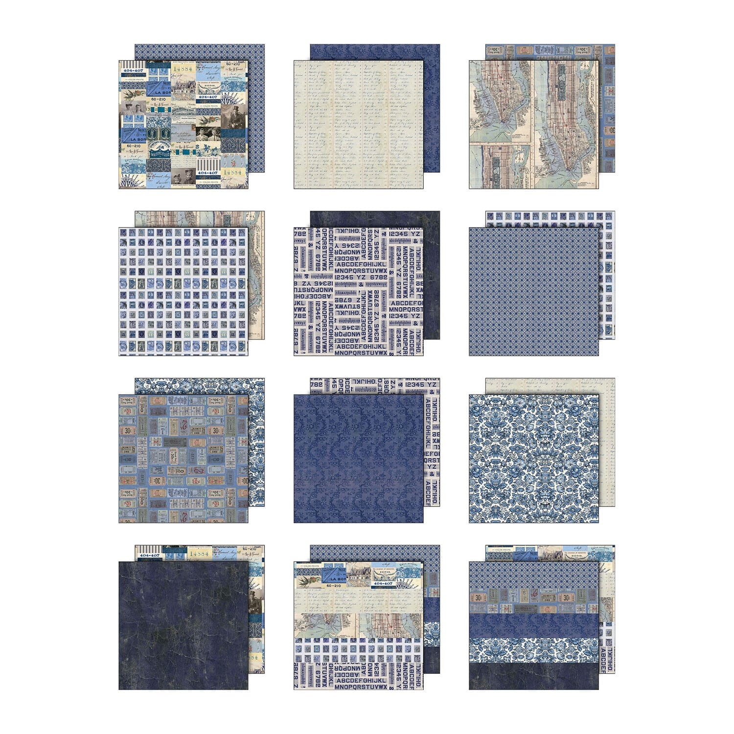 Tim Holtz® Idea-ology Palette Collection - Indigo 12x12 Idea-ology Tim Holtz Other 