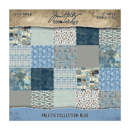 Tim Holtz® Idea-ology Palette Collection - Blue 12x12 Idea-ology Tim Holtz Other 