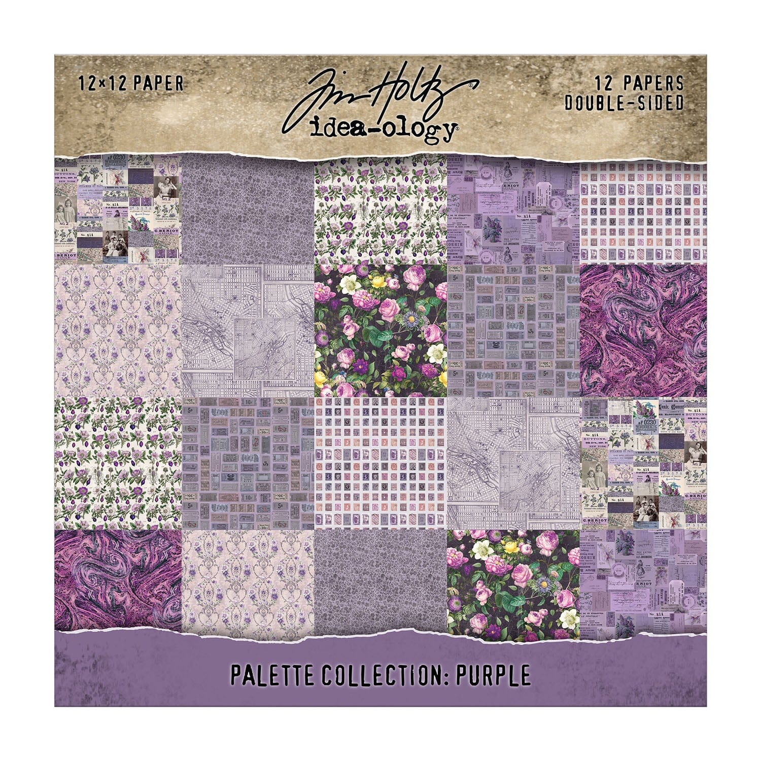 Tim Holtz® Idea-ology Palette Collection - Purple 12x12 Idea-ology Tim Holtz Other 