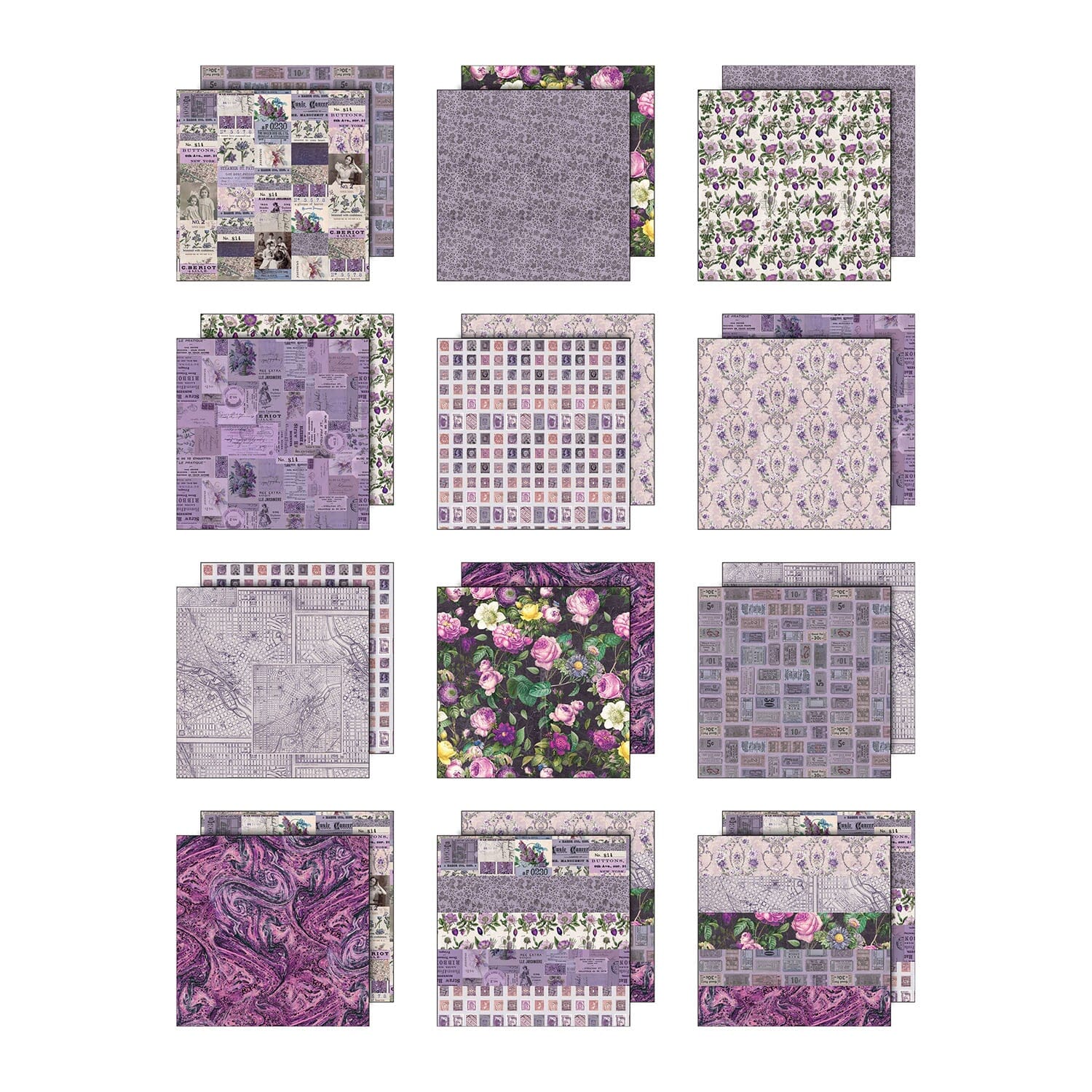 Tim Holtz® Idea-ology Palette Collection - Purple 12x12 Idea-ology Tim Holtz Other 