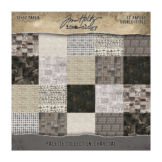 Tim Holtz® Idea-ology Palette Collection - Charcoal 12x12 Idea-ology Tim Holtz Other 