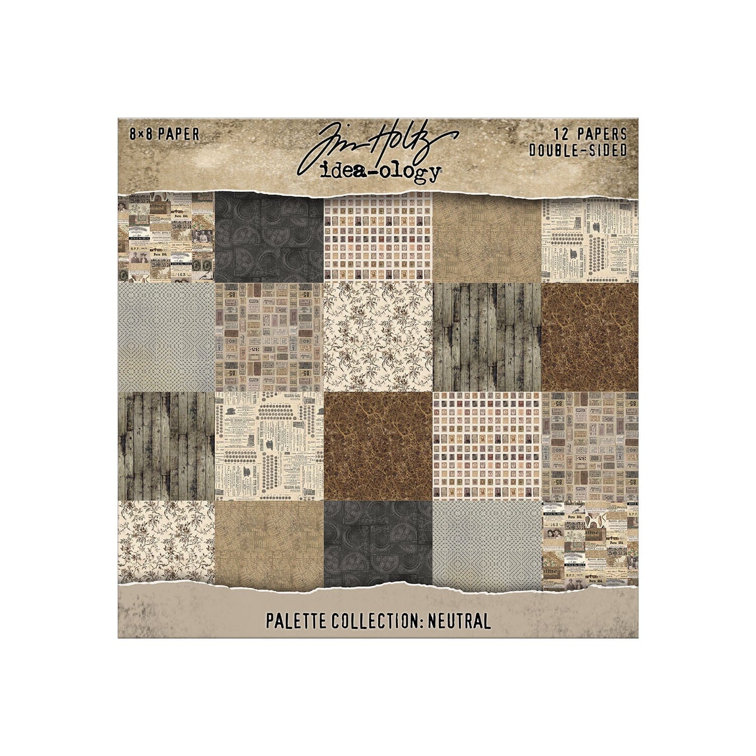 Tim Holtz® Idea-ology Palette Collection - Neutral 8x8 Idea-ology Tim Holtz Other 