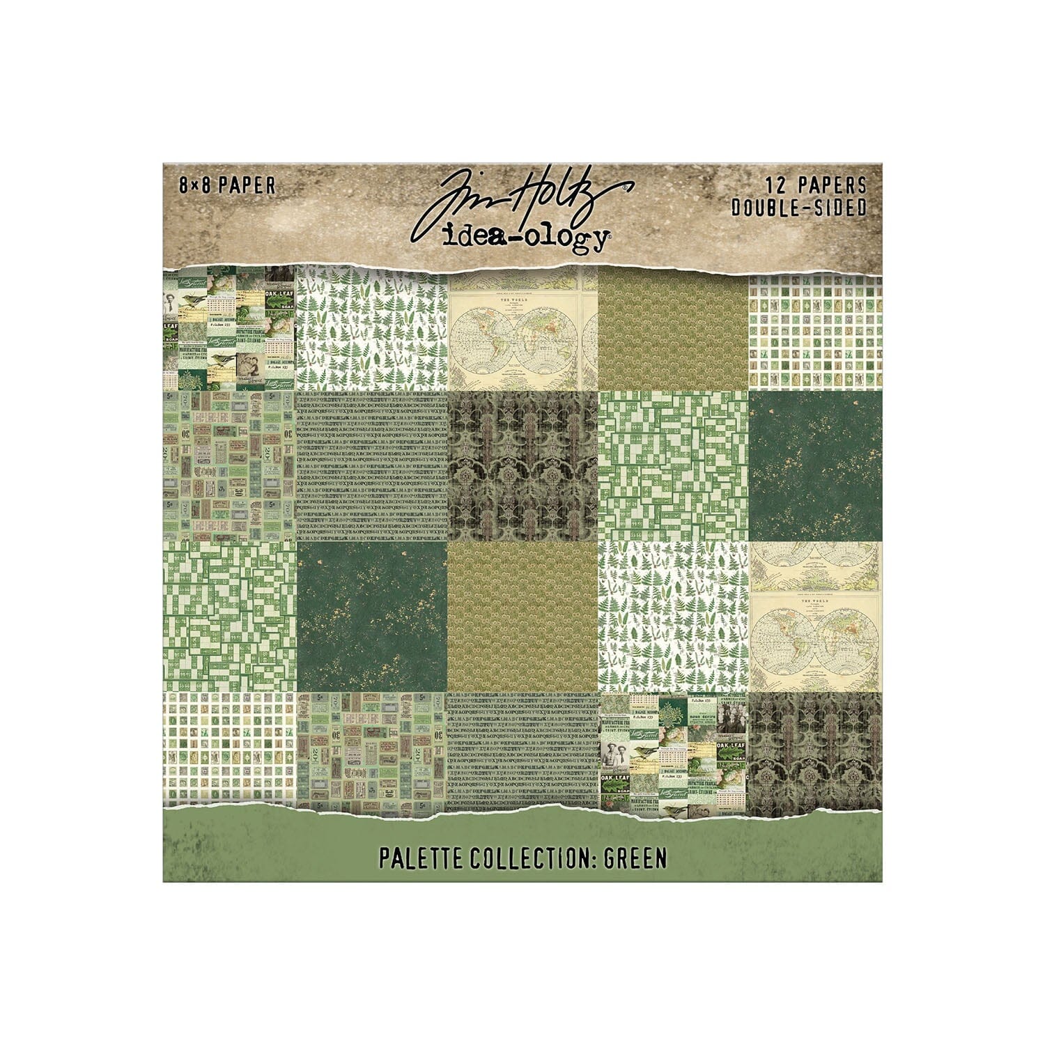Tim Holtz® Idea-ology Palette Collection - Green 8x8 Idea-ology Tim Holtz Other 
