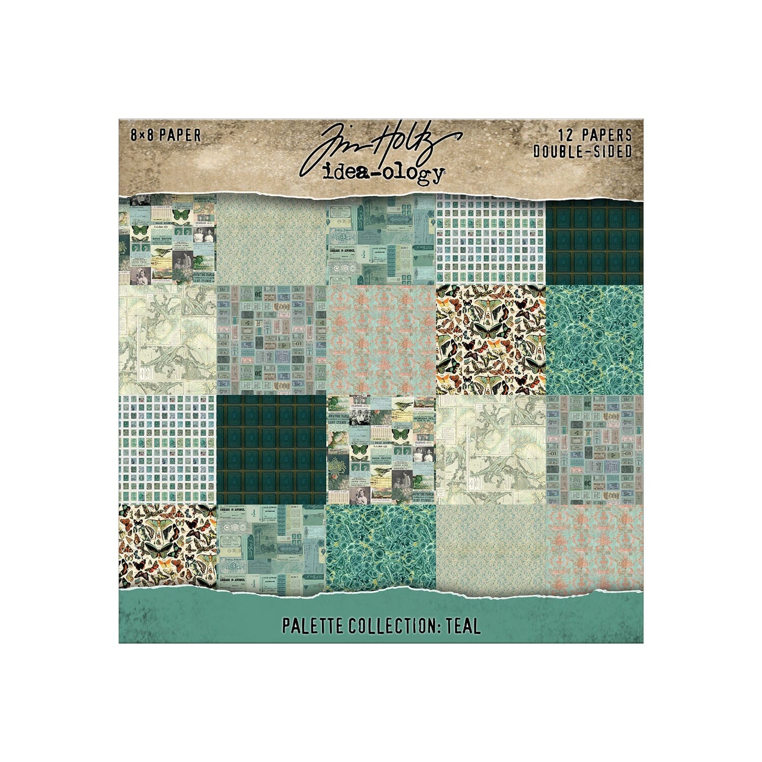 Tim Holtz® Idea-ology Palette Collection - Teal 8x8 Idea-ology Tim Holtz Other 
