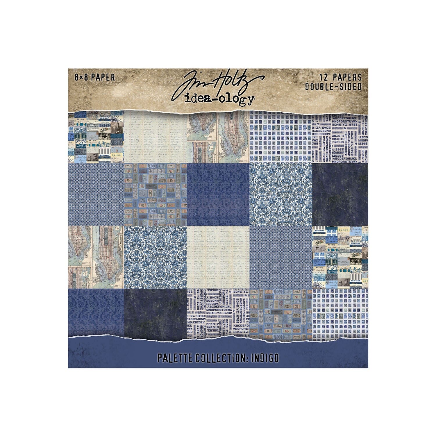Tim Holtz® Idea-ology Palette Collection - Indigo 8x8 Idea-ology Tim Holtz Other 