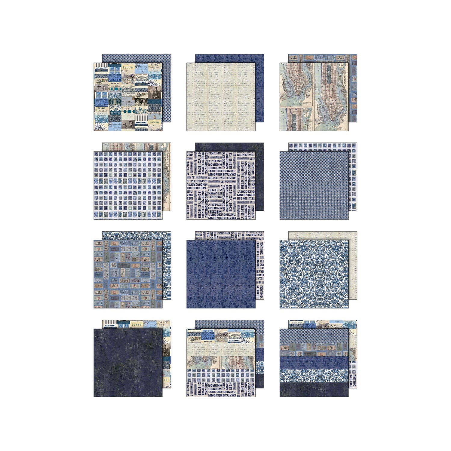 Tim Holtz® Idea-ology Palette Collection - Indigo 8x8 Idea-ology Tim Holtz Other 